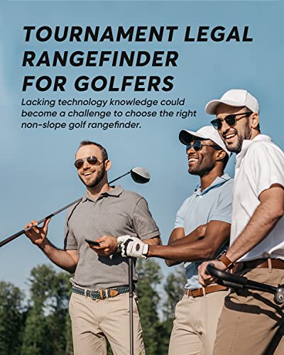 WOSPORTS Golf Rangefinder, Flag Lock, Tournament Legal, 800 Yards