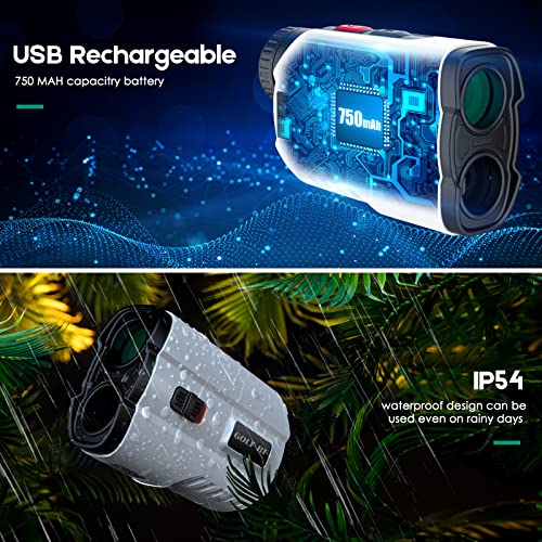 700Yards Golf Laser Rangefinder with Slope and USB