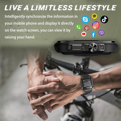 Men's Smartwatch with Bluetooth Call, Alexa, 1.8'' Screen