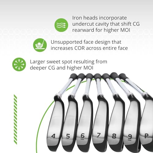 VIP BombTech Golf 4.0 Iron Set in Black