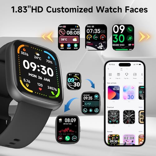 Unisex Alexa Smartwatch: Fitness Tracker, 100+ Activity Modes