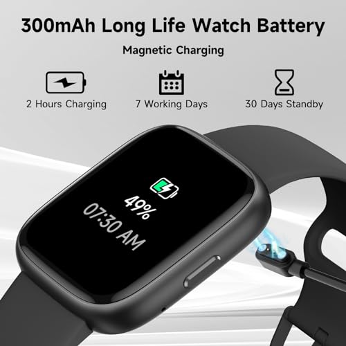 Unisex Alexa Smartwatch: Fitness Tracker, 100+ Activity Modes