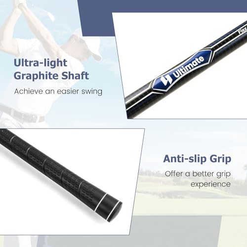 Goplus Men's Golf Club Set with Bag (Blue)