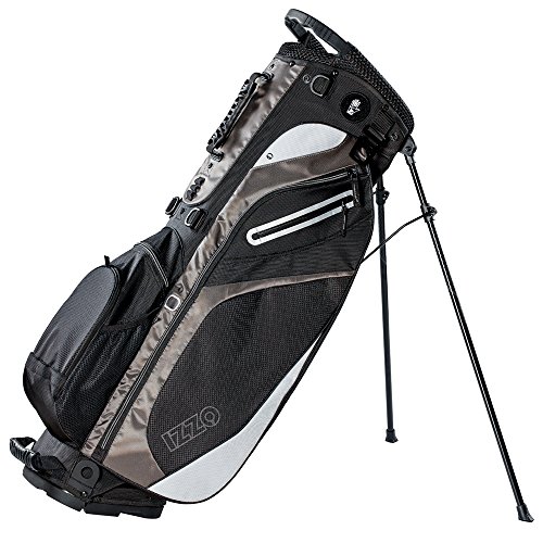 Izzo Ultra-Lite Stand Golf Bag, Black/Gray VIP store