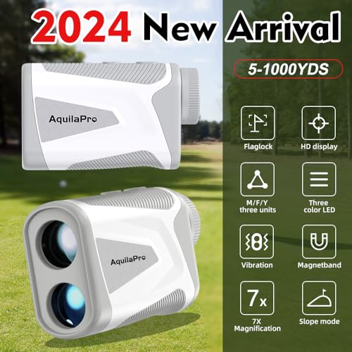 AquilaPro Mini4 Golf Rangefinder with Slope & More