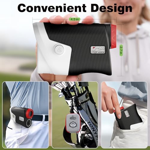 VISTA VERDE Golf Range Finder with Magnet, 9 Mode