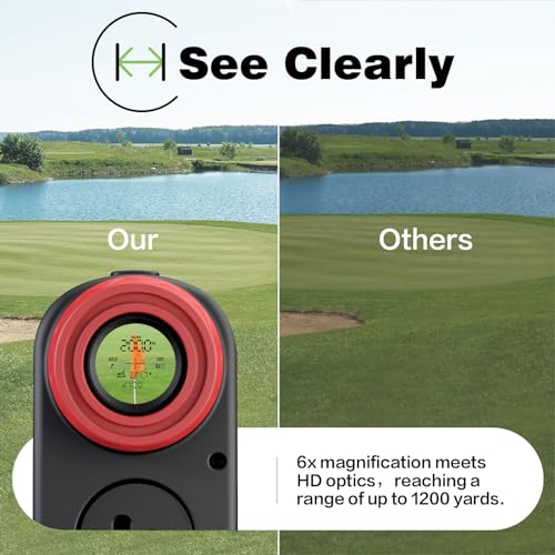 VISTA VERDE Golf Range Finder with Magnet, 9 Mode