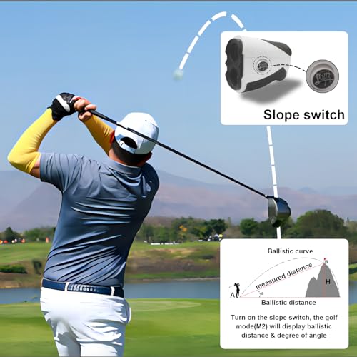 Golf Rangefinder with Slope, 1200 Yards Range