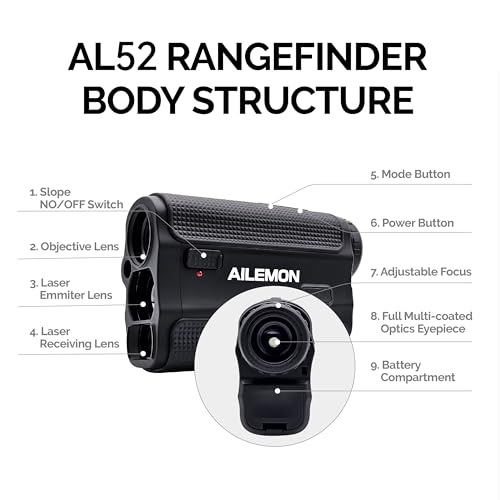 AILEMON AL52 Golf & Hunting Laser Rangefinder 900Y