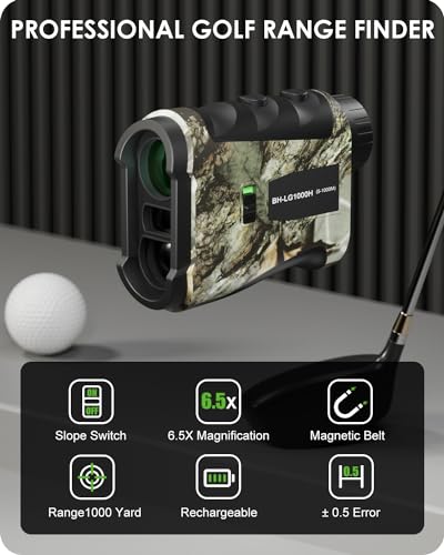 WARMTUYO Golf Rangefinder with Slope, 1000YDS Laser