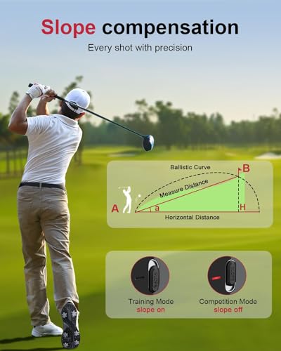 Deason VIP Golf Rangefinder, 1300 Yards, Slope Technology