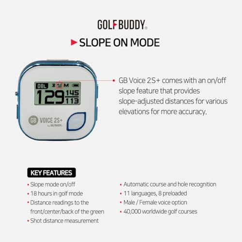 VIP Golf GPS Rangefinder with Slope Mode - Blue