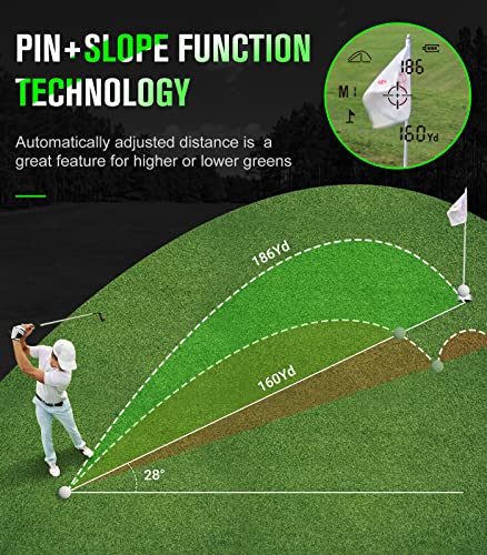 GAKOLF Laser Golf Rangefinder with Slope Switch - 650 Yards