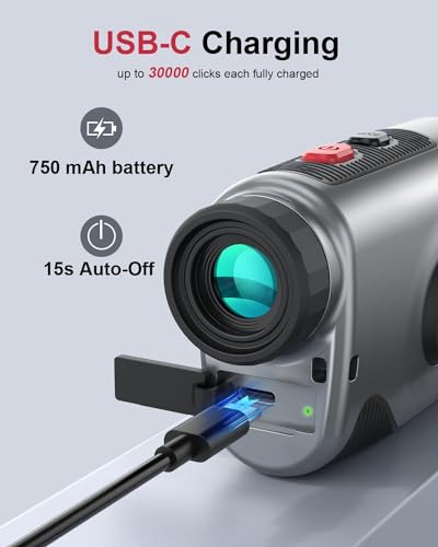 Deason VIP Golf Rangefinder, 1300 Yards, Slope Technology