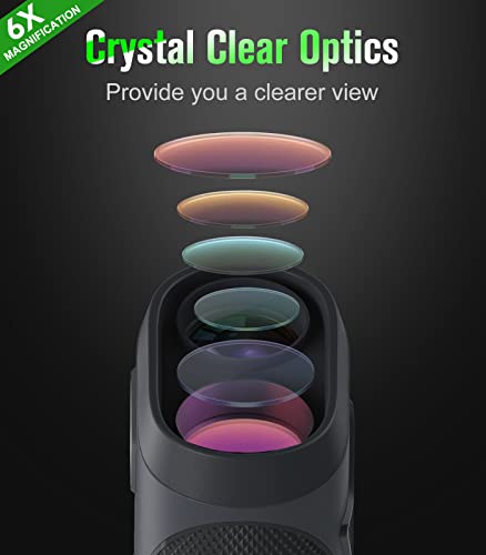 GAKOLF Laser Golf Rangefinder with Slope Switch - 650 Yards