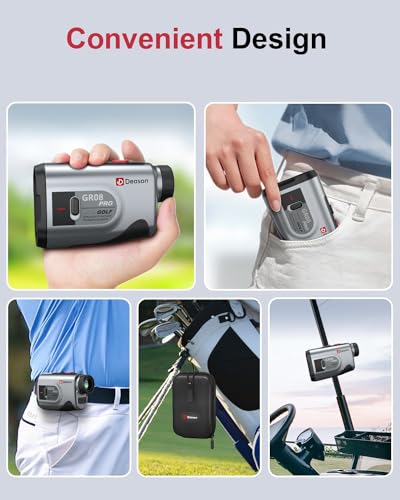 Deason VIP Golf Rangefinder, 1300 Yards, Slope Technology