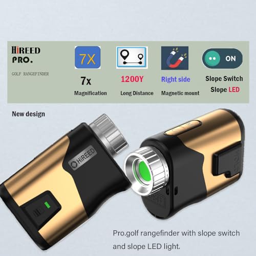 HiREED Golf Rangefinder with Slope, 1200 Yards