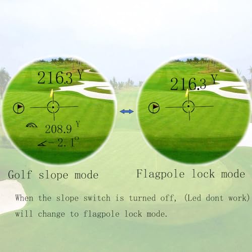 HiREED Golf Rangefinder with Slope, 1200 Yards