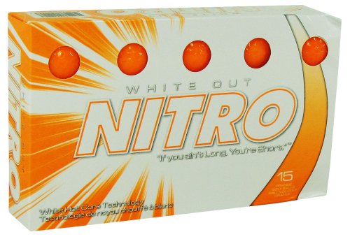 VIP Nitro White Out Balls, Orange (15-Pack)