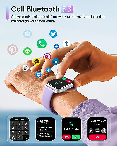 Fitpolo Smart Watches, Alexa Built-in Fitness Tracker, Waterproof