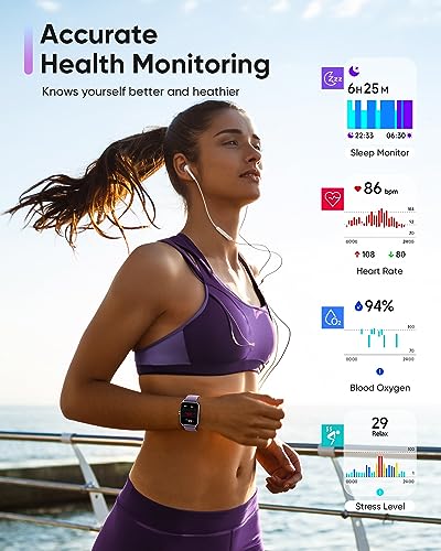 Fitpolo Smart Watches, Alexa Built-in Fitness Tracker, Waterproof