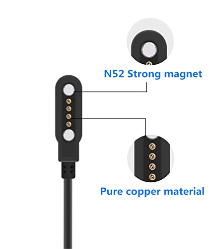 Universal Magnetic Smart Watch Charger Cable for 4-Pin Devices
