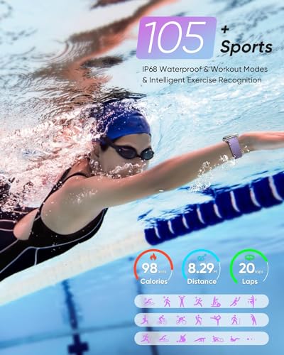 Fitpolo Smart Watches, Alexa Built-in Fitness Tracker, Waterproof