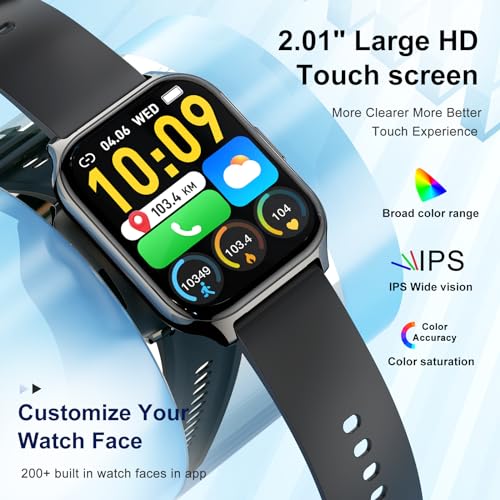 Fitness Smart Watch: Make Calls, Monitor Health & Steps