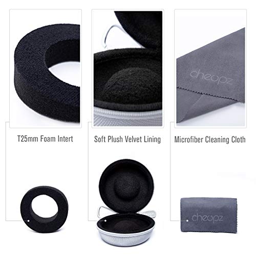 Cheopz Travel Watch Case for 50mm Watches, Silver