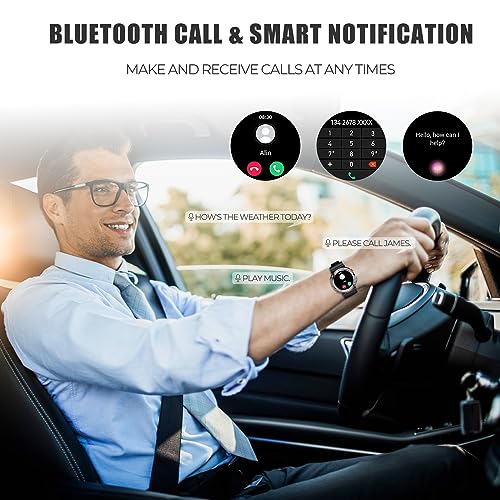 VIRAN Military Smart Watch for Men, Bluetooth Call, IP68