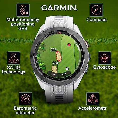 Garmin Approach S70 Golf Smartwatch with 43K+ Maps