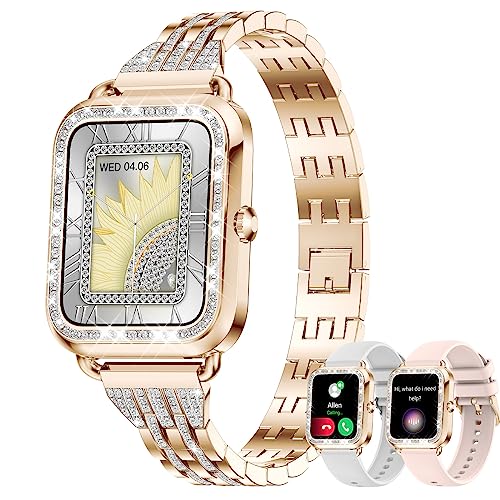 Diamond Smart Watch Women(Answer Call) Fitness Tracker