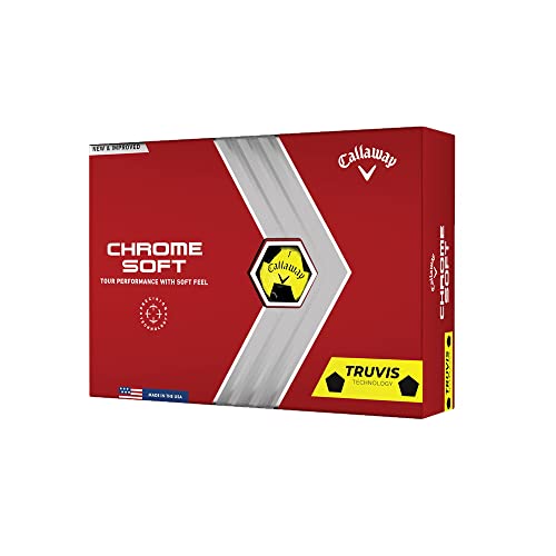 2022 Callaway Chrome Soft Golf Balls - Yellow/Black