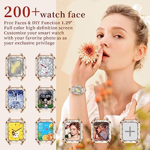 Diamond Smart Watch Women(Answer Call) Fitness Tracker