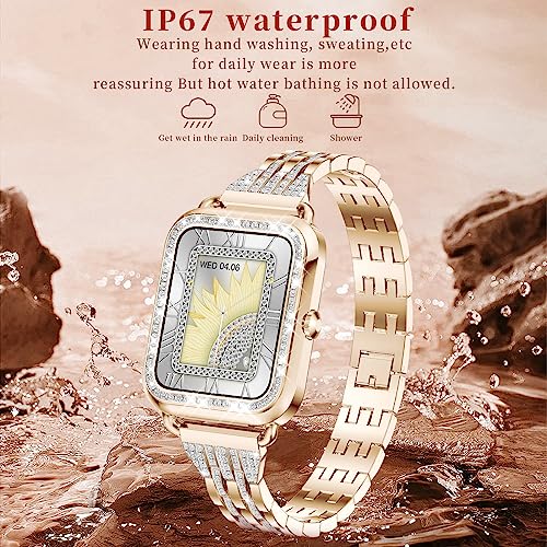 Diamond Smart Watch Women(Answer Call) Fitness Tracker