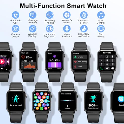 1.85" Smartwatch with 113 Sports Modes, Heart Rate Monitor