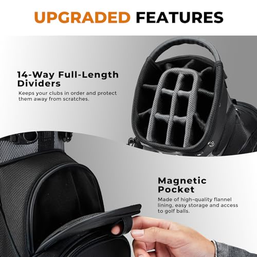 14-Way Top Golf Stand Bag for Men