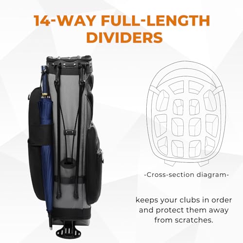 14-Way Top Golf Stand Bag for Men