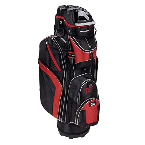Founders Club Premium Organizer Cart Bag (Black Red)