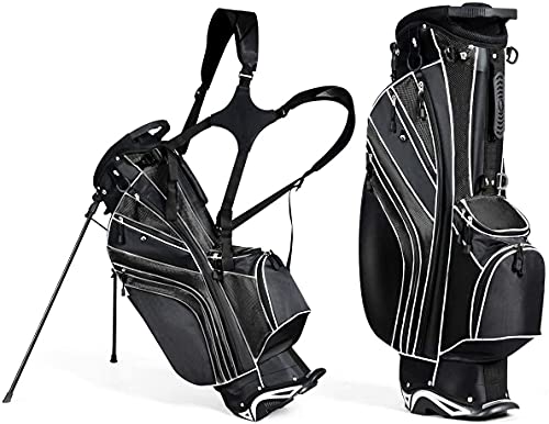 Mayjooy Golf Stand Bag with Dual Straps & Divider