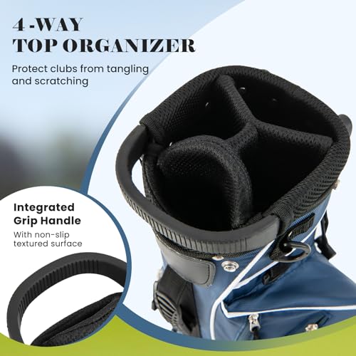 Tangkula Lightweight Golf Stand Bag with 4 Dividers