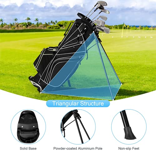 Mayjooy Golf Stand Bag with Dual Straps & Divider