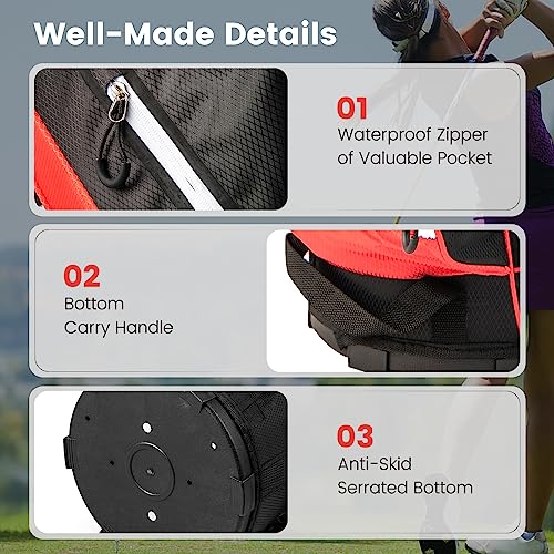 Tangkula Lightweight Golf Cart Bag with 14 Dividers
