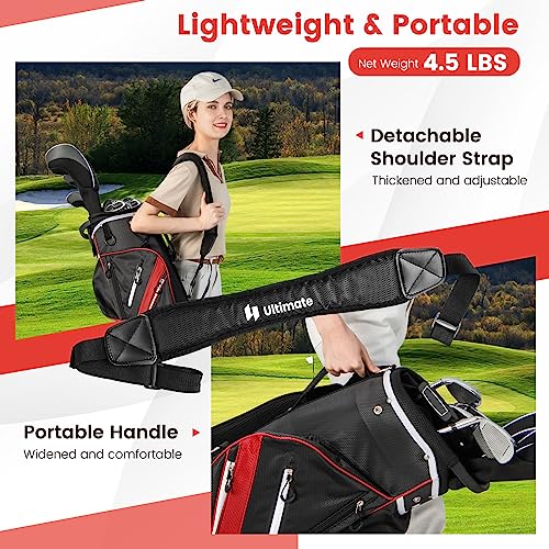 Tangkula Lightweight Golf Cart Bag with 14 Dividers