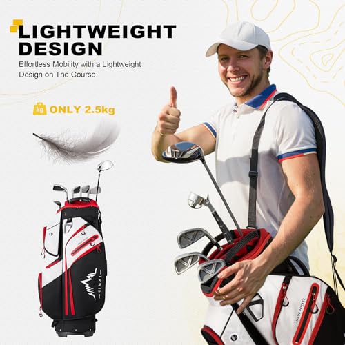 15 Way Golf Cart Bag with Rain Cover