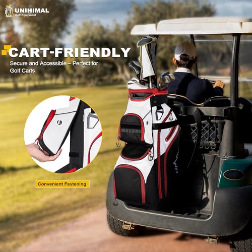 15 Way Golf Cart Bag with Rain Cover