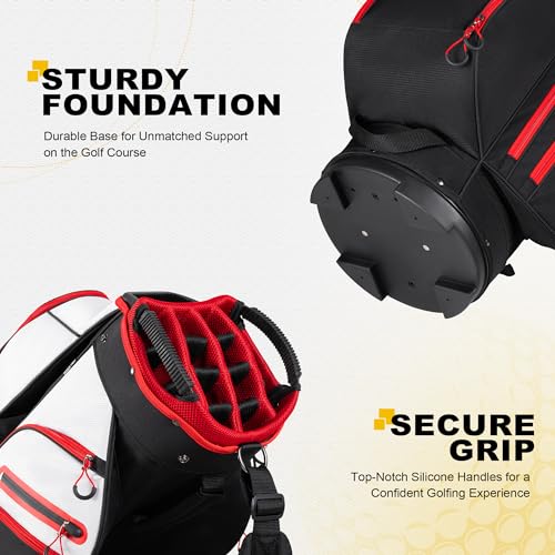 15 Way Golf Cart Bag with Rain Cover