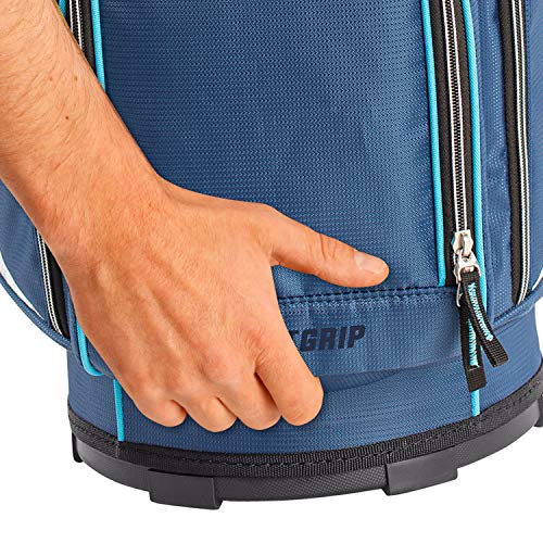 Izzo Ultra-Lite Cart Golf Bag VIP Features, Navy/Light Blue