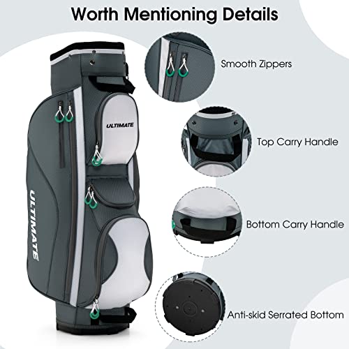 Tangkula Golf Cart Bag with 14 Way Dividers