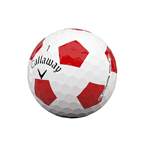 2020 Callaway Chrome Soft Golf Balls, Truvis Red/White